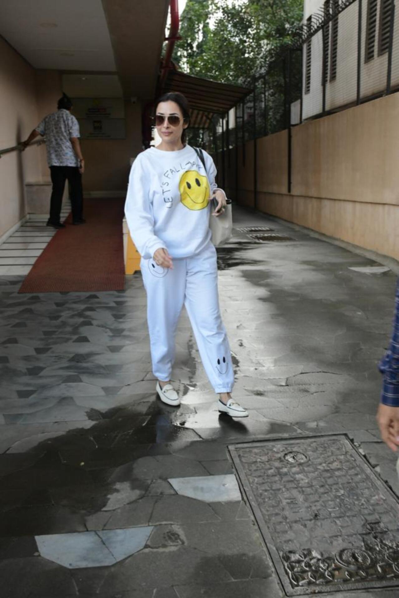 Malaika Arora was seen in the city